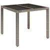 vidaXL Garden Dining Set Grey