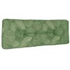 vidaXL Leaf Pattern Pallet Cushion Multicolored Polyester