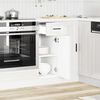 vidaXL Kitchen Base Cabinet High gloss white Engineered wood Compact