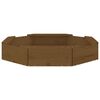 vidaXL Sandbox Honey brown Solid pine wood Medium Durable Sandbox