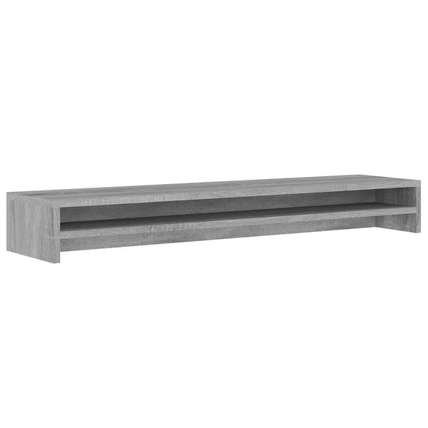 vidaXL Monitor Stand Gray Sonoma 39.4"x9.4"x5.1" Engineered Wood