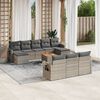 vidaXL Garden Sofa Set Grey