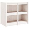 vidaXL Outdoor Kitchen Cabinet White Solid Pine Wood Medium