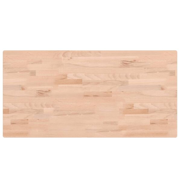 vidaXL Bathroom Countertop 39.4x19.7x1.0" Solid Wood Beech