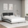 vidaXL Bed Frame White and Black