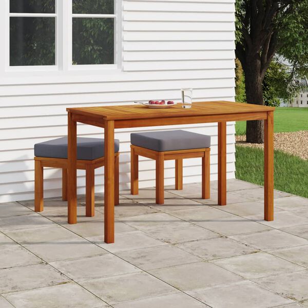 vidaXL Garden Dining Set Wooden brown, Grey