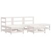 vidaXL Garden Lounge Set White, Anthracite