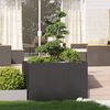 vidaXL Planter Black Cold-rolled steel Large Decorative Inlays Planter