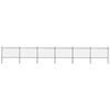 vidaXL Garden Fence with Spear Top Steel 421.3"x47.2" Black