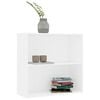 vidaXL Book Cabinet White Engineered wood Medium Book Cabinet