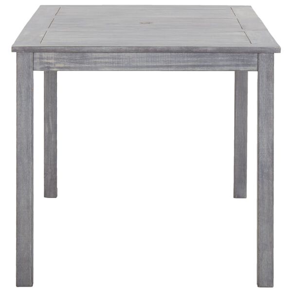 vidaXL Outdoor Dining Set Grey Solid Acacia Wood Medium Durable