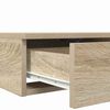 vidaXL Bed Drawers Sonoma Oak 78.74 x 14.37 x 6.50 in Engineered Wood