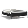 vidaXL Bed Frame Black Engineered wood Double Durable Bed Frame