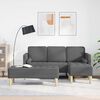 vidaXL Sofa Set 2 pcs Dark gray 173 x 131 x 67 cm fabric