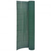 vidaXL Double-Sided Patio Fence 35.4x157.5" Green