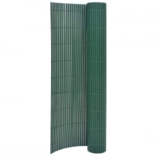 vidaXL Double-Sided Patio Fence 35.4x157.5" Green