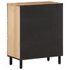 vidaXL Side Cabinet Natural Mango Wood Solid mango wood, iron legs Small