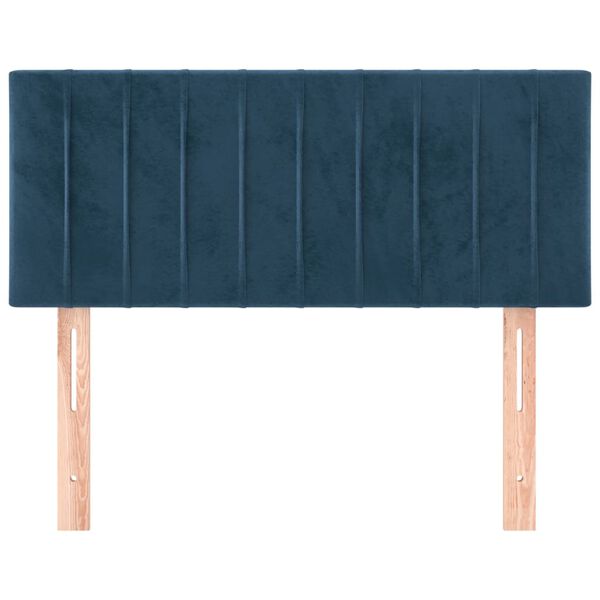 vidaXL Headboard Dark Blue 35.4"x2"x30.7"/34.6" Velvet