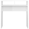 vidaXL Console Table High gloss white Engineered wood Medium