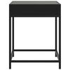 vidaXL Bedside Table Black Engineered wood, steel, glass Medium
