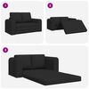 vidaXL Sofa Bed Black 148 x 71 x 83 cm fabric