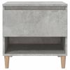 vidaXL Bedside Table Concrete Grey Engineered Wood 19.7 x 18.1 x 19.7 in