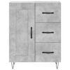 vidaXL Highboard Concrete Gray Engineered Wood and Metal Large Highboard