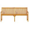 vidaXL Garden Bench Natural wood Solid acacia wood 70.9 in Durable