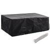 vidaXL Garden Furniture Cover Black Polyethylene 78.7 x 63.0 x 27.6 in