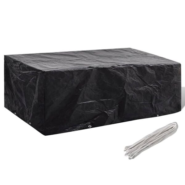 vidaXL Garden Furniture Cover Black Polyethylene 78.7 x 63.0 x 27.6 in