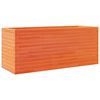 vidaXL Garden Planter Wax Brown Solid Pine Wood 43.3 x 15.7 x 17.9 in