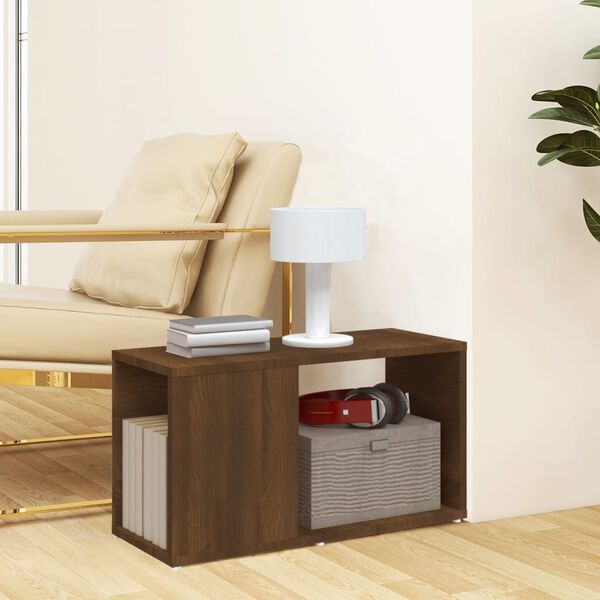 vidaXL TV Cabinet Brown Oak Engineered Wood Medium TV Cabinet