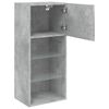 vidaXL TV Stands with LED Lights 2 pcs Concrete Gray 15.9"x11.8"x35.4"