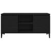 vidaXL TV Cabinet Black Oak 40.16 x 13.78 x 19.69 in Engineered Wood
