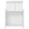 vidaXL Bed Cabinet Set of 2 High gloss white Engineered wood