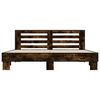 vidaXL Bed Frame Smoked Oak Engineered Wood Super King Durable