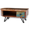 vidaXL Coffee Table Multi-color Reclaimed solid wood, Iron Standard