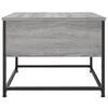 vidaXL Coffee Table Gray Sonoma Engineered Wood 20.1 x 20.1 x 15.7 in