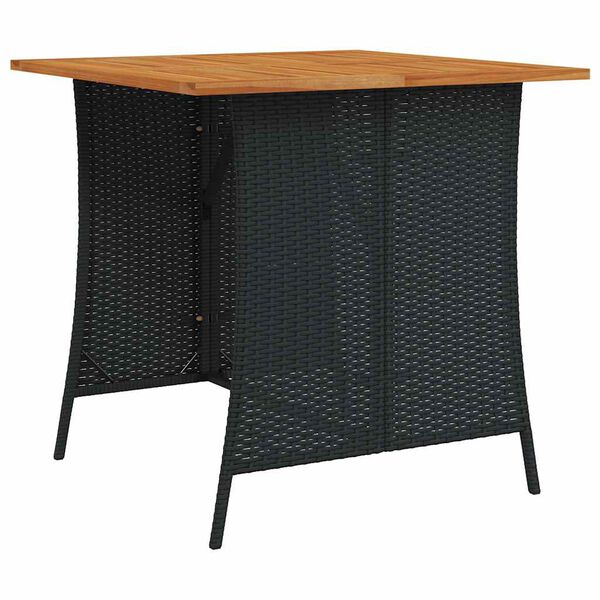 vidaXL Garden Sofa Set Black, Cream White