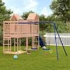 vidaXL Outdoor Playset Natural Wood, Blue