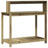 vidaXL Potting Table Natural Wood Finish
