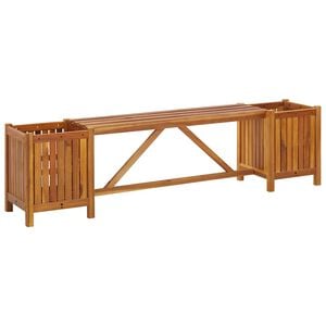 vidaXL Garden Bench Light Brown Solid Acacia Wood