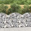 vidaXL Gabion Basket Silver Galvanized iron Medium