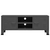 vidaXL TV Cabinet Anthracite Metal 41.3x13.8x16.5 in TV Cabinet