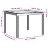 vidaXL Garden Dining Table Anthracite 39.37 x 39.37 x 28.74 in