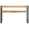 vidaXL Console Table Natural wood and black