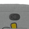vidaXL Massage Recliner Chair Light grey 100% polyester fabric Single