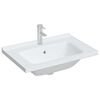 vidaXL Bathroom Sink White 28.0x18.9x7.7" Rectangular Ceramic