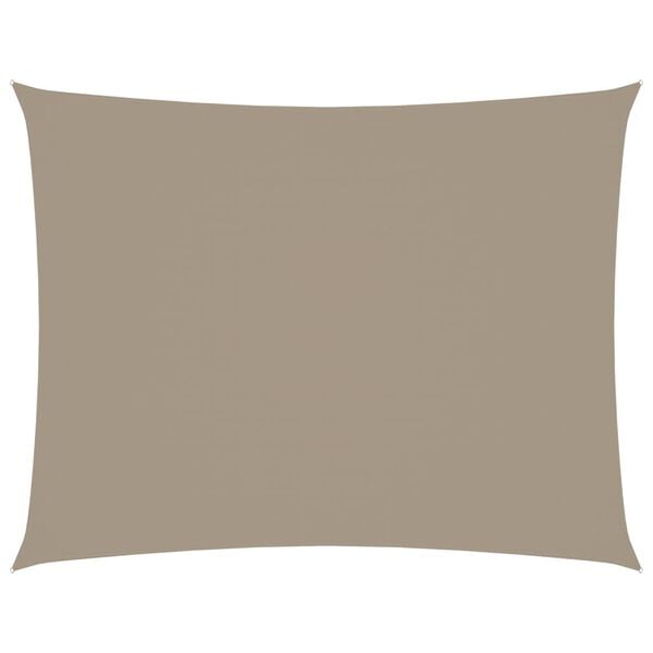 vidaXL Sunshade Sail Oxford Fabric Rectangular 8.2x11.5' Taupe