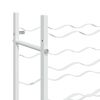 vidaXL Wine Rack for 96 Bottles White Metal